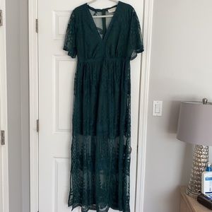 Bella Elle Light My Fire Maxi Dress- XL